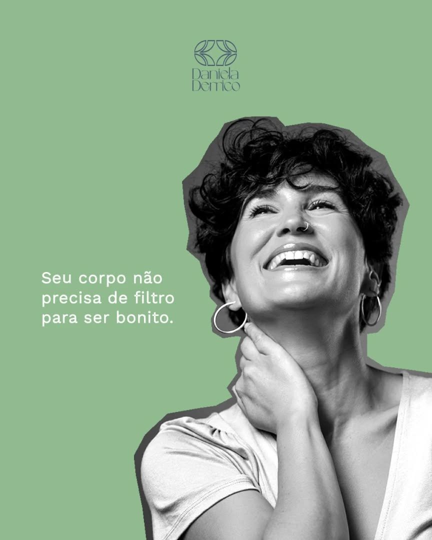 A beleza real não está no ajuste de saturação ou no contorno artificial. Ela está nas marcas da sua história, no brilho do seu olhar e na forma como você se sente consigo mesma. Quando você se vê no espelho sem filtro, o que sente? #corporeal #autoestima #semfiltro #terapiaparamulheres #danieladerrico #psicologiafeminina