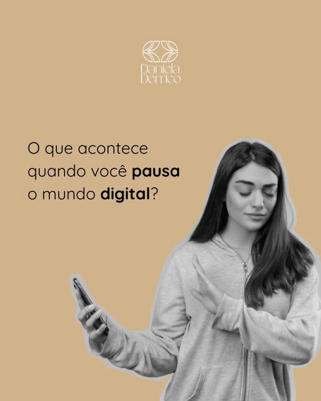 Pausar o uso das redes sociais não significa se desconectar da vida. Pelo contrário, é se reconectar com ela. Seu corpo e sua mente precisam respirar fora das notificações. Enfim, qual foi a última vez que você se permitiu ficar offline por algumas horas? #pausadigital #saudementalfeminina #equilibrio #psicologiafeminina #terapiaparamulheres #danieladerrico #tccparamulheres